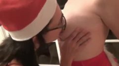 MERRY CHRSISTMAS With My Lactating Lesbien Girlfriend Full Video And A LOT