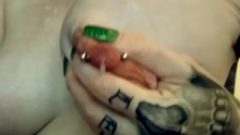 Tattooed Hottie, Pierced Boobs Squirting Milk, Lactation Fetish