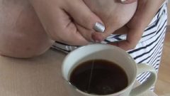 Enormous Boobs BBW Cutie Lactate To Her Caffe
