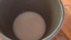 Squirting Milk In A Cup