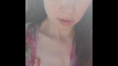Lactating Young First Public Clip By The Beach